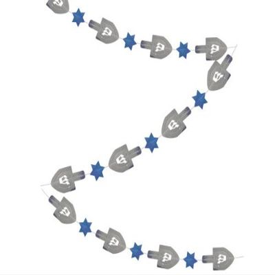 bulk buys Dreidel String Decoration, Pack of 12, Case of 48