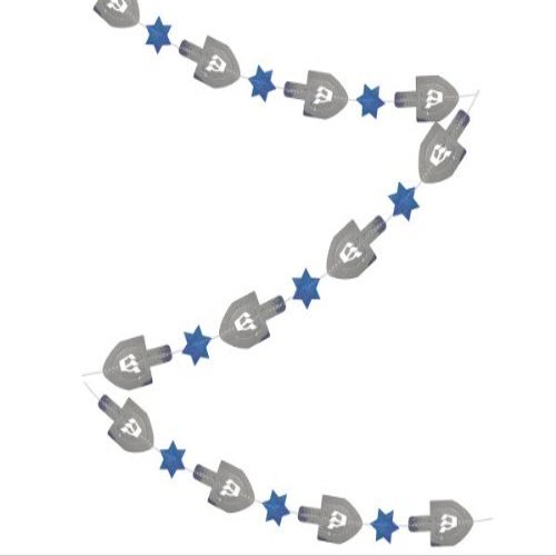 bulk buys Dreidel String Decoration, Pack of 12, Case of 48