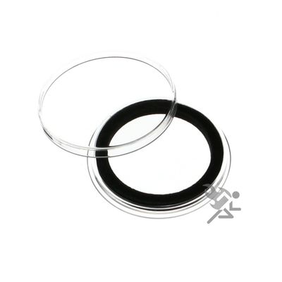 Air-Tite (15) 32mm Black Ring Coin Holder Capsules for 1oz American Gold Eagles, 1oz Gold Krugerrands & Kangaroos