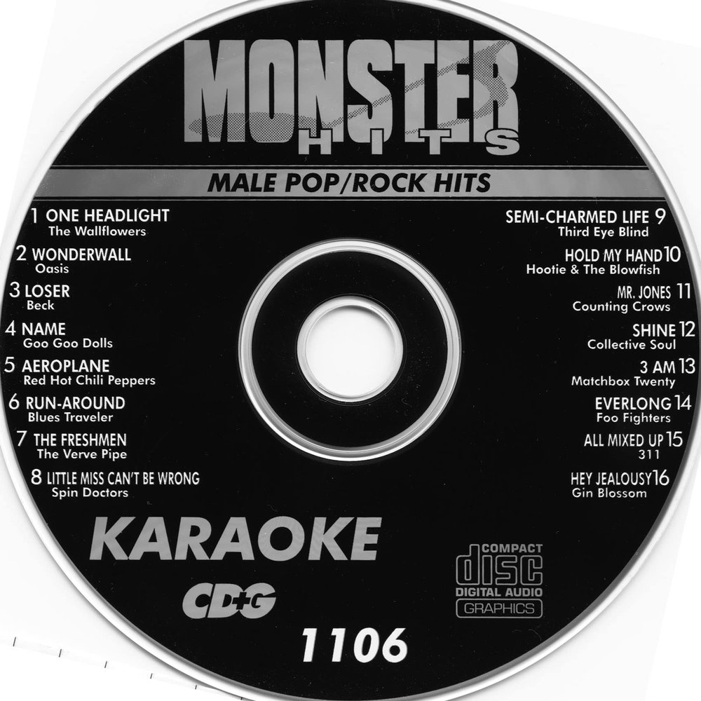 Monster Hits Karaoke Male Pop/Rock Hits #1106