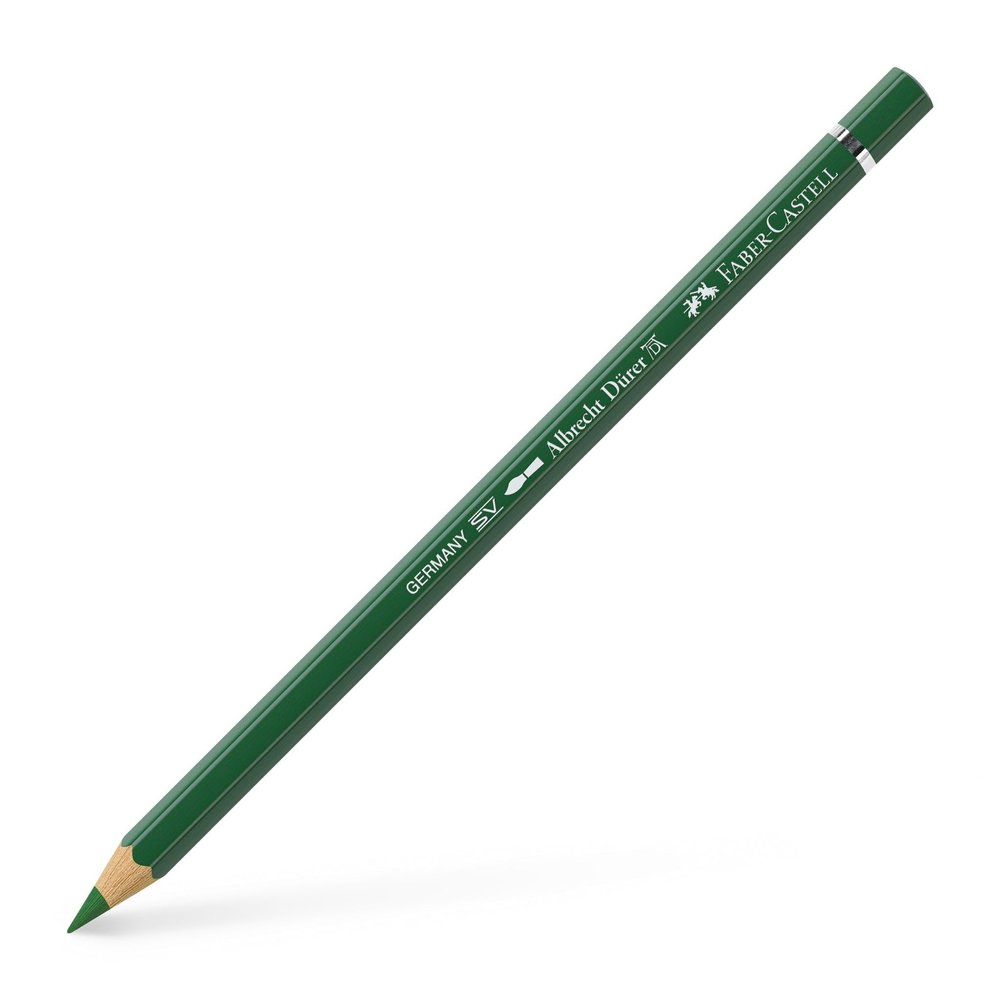 Faber-Castell Art & Graphic Albrecht Drer Watercolour Pencil, (167), Permanent Green Olive, For Art, Craft, Drawing, Sketching, Home, School, University, Colouring