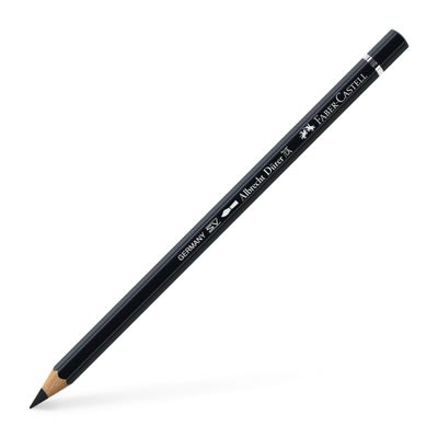 Faber-Castell Art & Graphic Albrecht Drer Watercolour Pencil, (199), Black, for Art, Craft, Drawing, Sketching, Home, School, University, Colouring