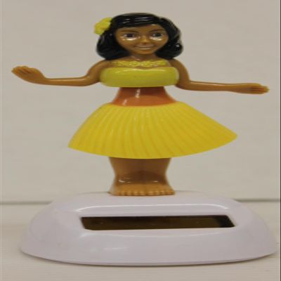 Solar Powered Dancing Hulu Girl (Yellow)