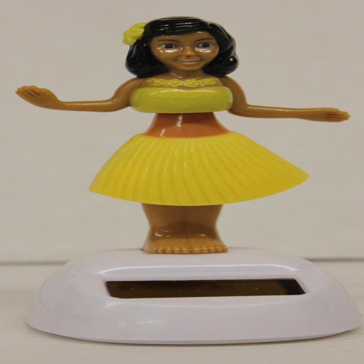 Solar Powered Dancing Hulu Girl (Yellow)