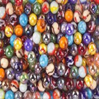 Mega Marbles SET OF 48 ASSORTED BULK - 1/2" PEEWEE MARBLES