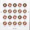 1998 Christmas Wreaths - Sheet of Twenty 32 Cent Stamps - Scott 3249-52 view 1