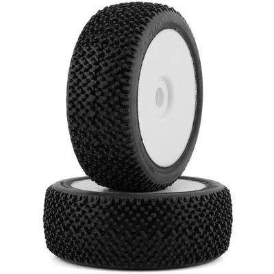 GRP GBX12A 1:8 Buggy Cayman A Soft Mounted Tires w/ White Wheel (2) : F/R