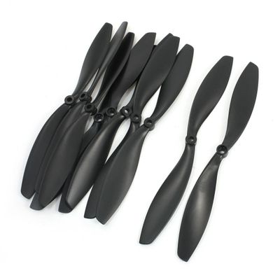 uxcell 5 Pairs 10x4.5R 2 Vanes Positive Reverse Propeller w Adapter Ring for Multirotor