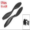 uxcell 5 Pairs 10x4.5R 2 Vanes Positive Reverse Propeller w Adapter Ring for Multirotor view 2