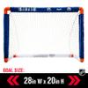 Franklin Sports NHL Edmonton Oilers Mini Hockey Set - Kids Indoor Knee Hockey Goal, Ball, + 2 Mini Stick Combo Set - Youth NHL Team Indoor Toy Sets - Ages 3+ view 3