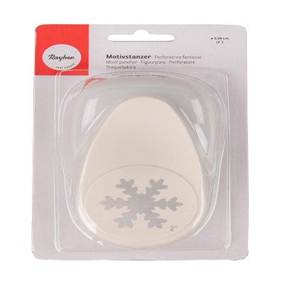 Rayher Snowflake Motive Puncher in Tab-Blister, Orange, 5.08 cm