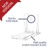 2" Two Part Adjustable Clear Acrylic Plastic Display Stand Easel for Mineral Fossil Slice Agate Slab Geode Seashell, 25 Pack view 3