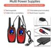 Retevis RT628 Rechargeable Walkie Talkies for Kids, 22 Channels 2 Way Radio with Backlit LCD Screen VOX, Kids Toys for 6-12 Years Old Boys Girls Birthday Gift, Indoor Outdoor Adventure(Red, 2 Pack) view 3