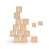 Uncle Goose Uppercase Alphablank Blocks - Made in The USA view 1