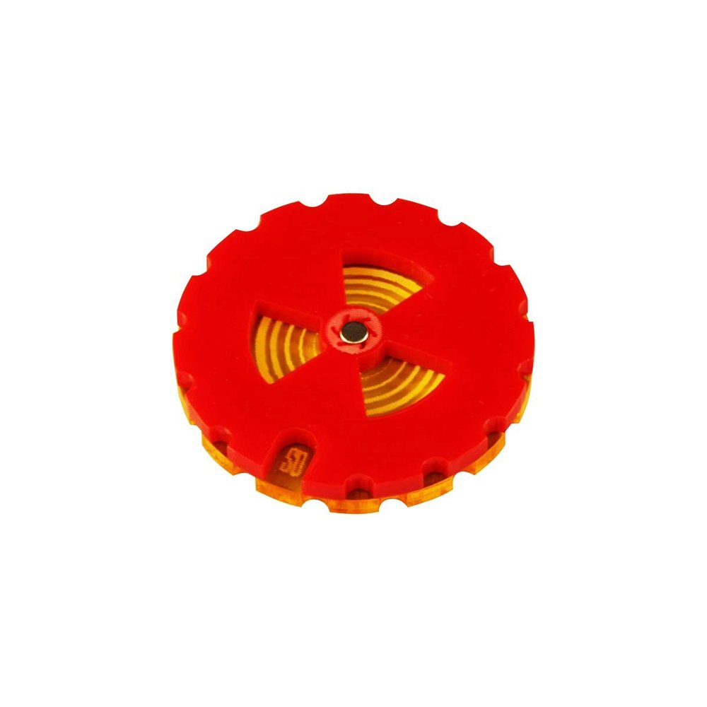 LITKO Heat Dial Compatible with Battletech, Transparent Yellow & Red