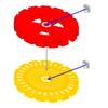 LITKO Heat Dial Compatible with Battletech, Transparent Yellow & Red view 4