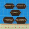 LITKO Mecha Combat Double-Sided Standing Up/to Ground Tokens Compatible with Battletech, Brown (5) view 3