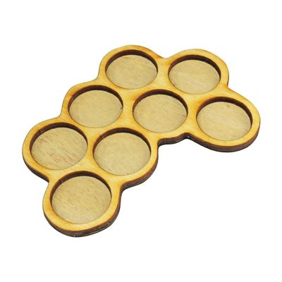 LITKO Horde Tray | 20mm Circle Bases | Movement Tray | Compatible with Warhammer, Age of Sigmar, Bolt Action, Flames of War, Runewars (8-Figure Horde Tray)