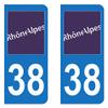 Pair Car Sticker 38 Isre view 1