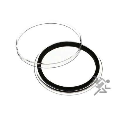 (3) Air-tite 41mm Black Ring Coin Holder Capsules