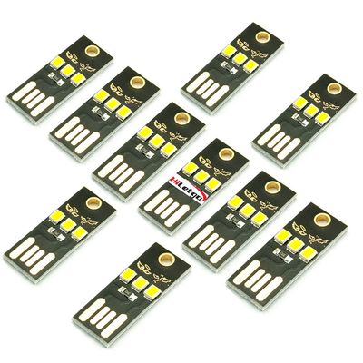 HiLetgo 10PCS Super Mini USB Light Ultra Slim USB Light for Laptop/Keyboard/Camping