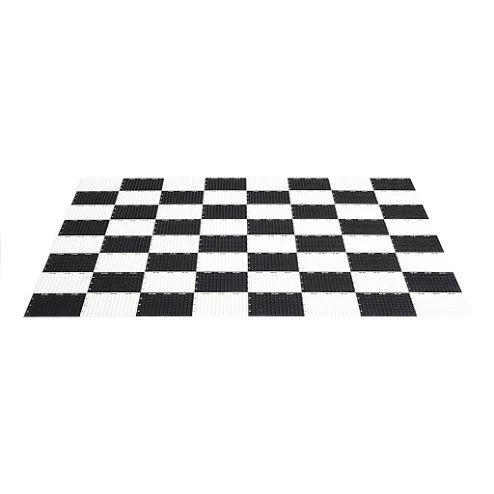 MegaChess Plastic Chess Game Board - 4 feet 8 inches x 4 feet 8 inches - Compatible with 12 Inch and 16 Inch Chess Sets and 4 Inch Checkers