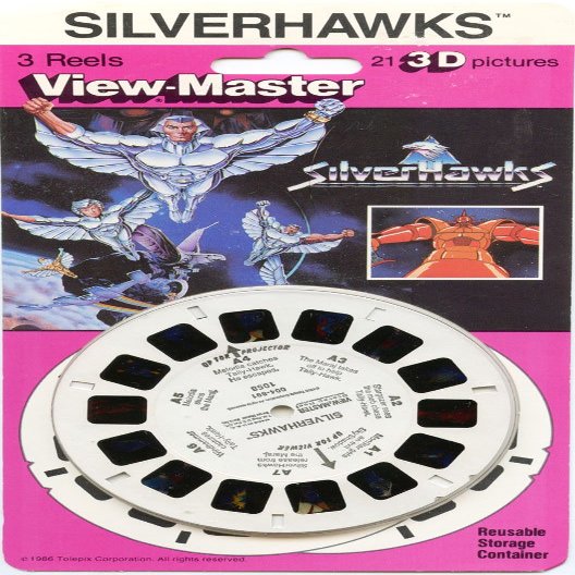 SILVERHAWKS - Classic ViewMaster - 3 reels on Card - 21 3D Images - New