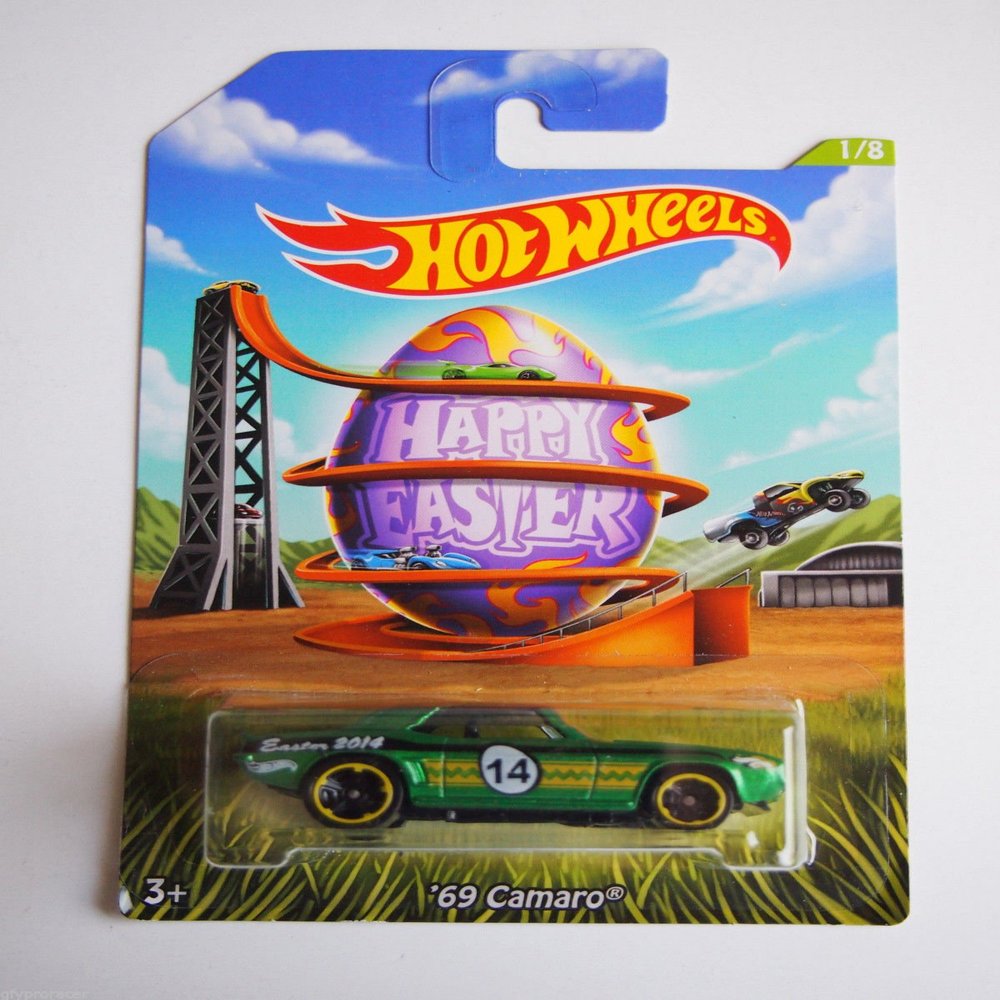 2014 Hot Wheels Happy Easter Exclusive 1/8 - '69 Camaro - [Ships in a Box!]