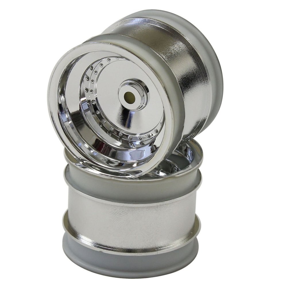 Kyosho Scorpion 2014 Rear Wheel (2 Piece), Shiny Chrome