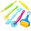 6-Piece Kids Dough Tool Set Colorful, Child-Safe Modeling Clay Accessories for Small Hands view 1