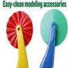 6-Piece Kids Dough Tool Set Colorful, Child-Safe Modeling Clay Accessories for Small Hands view 3