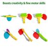 6-Piece Kids Dough Tool Set Colorful, Child-Safe Modeling Clay Accessories for Small Hands view 4