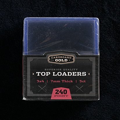 1x 5ct CBG 240 pt 7mm Cardboard Gold 3" x 4" PRO Toploaders Keeps Thicker & Jersey Cards Ultra Protected