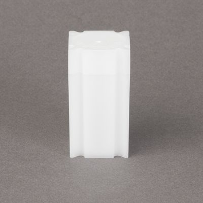 (100) Coinsafe Brand Square White Plastic (Small Dollar) Size Coin Storage Tube Holders