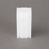 (100) Coinsafe Brand Square White Plastic (Small Dollar) Size Coin Storage Tube Holders view 1