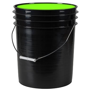 5-Gallon Green Washable Neon UV Paint - Glows Under Blacklight for Splash Parties, Paint Parties, and Color Runs
