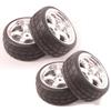 Hobbypower Tires & Rim Wheel for 1/10 HSP HPI TRX Tamiya O n-Road Racing Car(Pack of 4 pcs) view 1