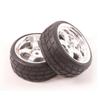 Hobbypower Tires & Rim Wheel for 1/10 HSP HPI TRX Tamiya O n-Road Racing Car(Pack of 4 pcs) view 2