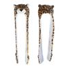 TONWHAR Cartoon Animal Hood Hoodie Hat with Attached Scarf and Mittens (Leopard) view 3