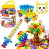 Brain Flakes 500 Piece Set, Ages 3+, Interlocking Plastic Disc Toy for Creative Building, Educational STEM Learning, Construction Block Play for Kids, Teens, Adults, Boys, and Girls view 1