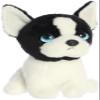 Aurora Expressive Petites Harvard Boston Terrier Stuffed Animal - Emotional Connection - Loving Companions - White 7 Inches view 2