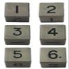 6 Count Metal Dice Set: d6 16mm Dice: Antique Silver view 1