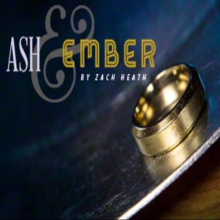 Ash and Ember Gold Beveled Size 8 (2 Rings) by Zach Heath - Trick