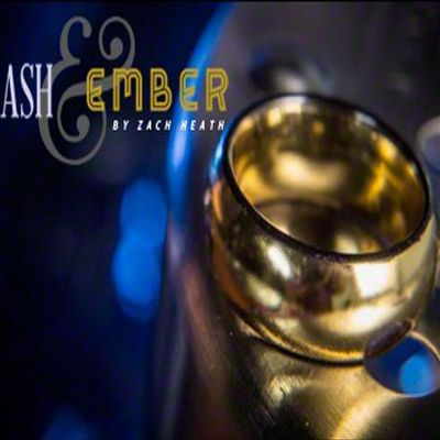 Ash and Ember Gold Curved Size 9 (2 Rings) by Zach Heath - Trick