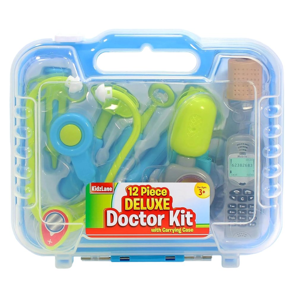 Kidzlane Doctor Kit for Kids - Kids Doctor Playset with Electronic Stethoscope - Kid Doctor Play Set - Pretend Play Doctor Set for Toddlers - Children's Realistic Dr. Kit with Sounds