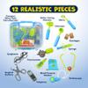 Kidzlane Doctor Kit for Kids - Kids Doctor Playset with Electronic Stethoscope - Kid Doctor Play Set - Pretend Play Doctor Set for Toddlers - Children's Realistic Dr. Kit with Sounds view 4