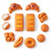 12 PCS Fake Bread Pastries Set, Life Sized Plastic Pretend Play Food Toy Kids Bakery Grocery Kitchen Playset view 1