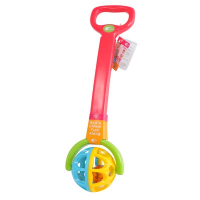 PlayGo Roll'N Chime Walk & Push Along Toy For Baby Toddler Walker Toy - Learning and Pretend Play Set