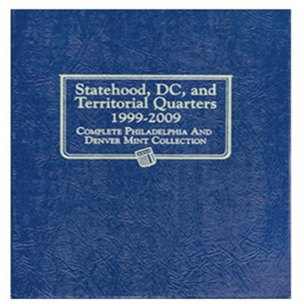 Whitman Album #2821- Statehood Quarters with Territories 1999-2009 P&D