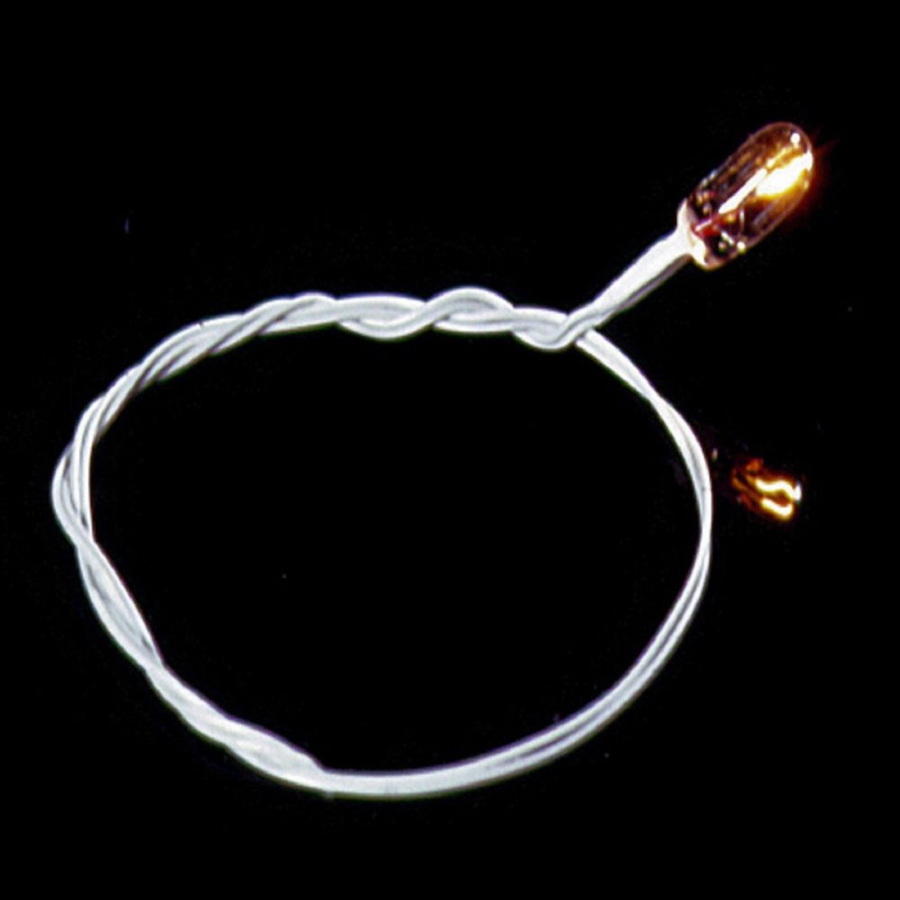 Cir-Kit Concepts Dollhouse Miniature 12v GOW Bulb w/8" Brown Wires